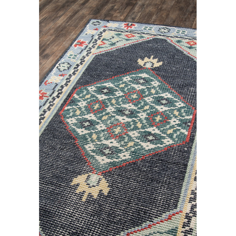 Charlton Home® Capriola Handmade HandKnotted Blue/Gray/Green Rug Wayfair